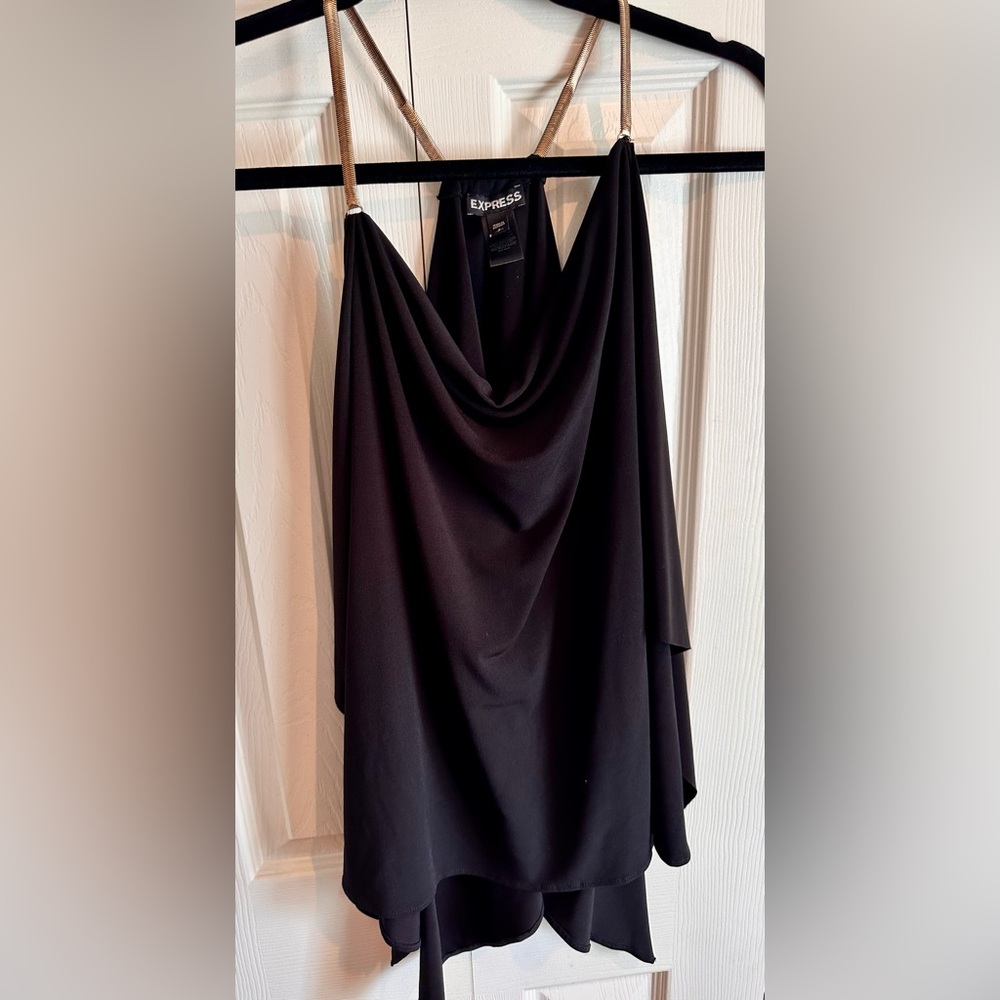Express Halter Gold Chain Top